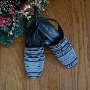 Karen Scott Knit Sling Back Sandals